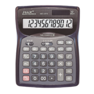 Calculadora MAX MD-2473 12 dígitos.