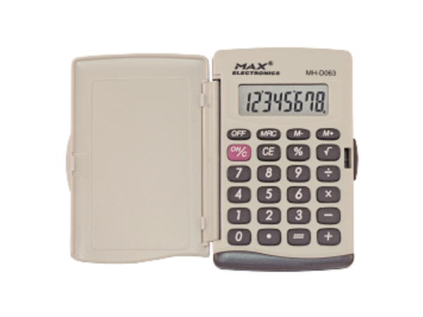 Calculadora MAX MH-D063 (CON TAPA) 8 dígitos. - Imagen 3