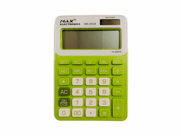 CALCULADORA MAX MX - D520 ( VERDE ).