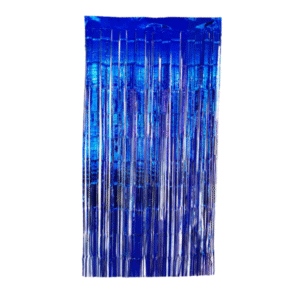 Cortina Metalizada Fiesta Cumpleaños Azul