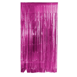 Cortina Metalizada Fiesta Cumpleaños Fucsia