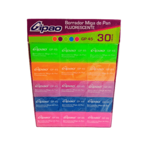 Borrador MIGA DE PAN colores fluorescente X30 GIPAO